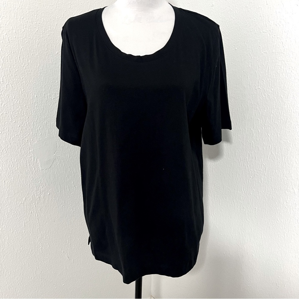 JOCKEY Women’s Black Small Oversized Everyday Essentials 100% Cotton Shirt EUC
